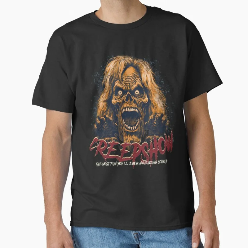 

Creepshow 1982 old 80s vintage B movie retro tv shows Horror zombies Scary halloween gift T-shirt for fans Large size Tops S-6xl