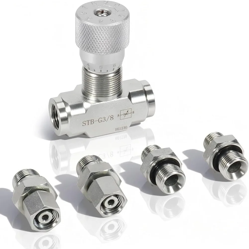 5pcs-3-8-inch-hydraulic-flow-control-valve-g3-8-thread-alloy-steel-construction-bidirectional-restrictor-valve