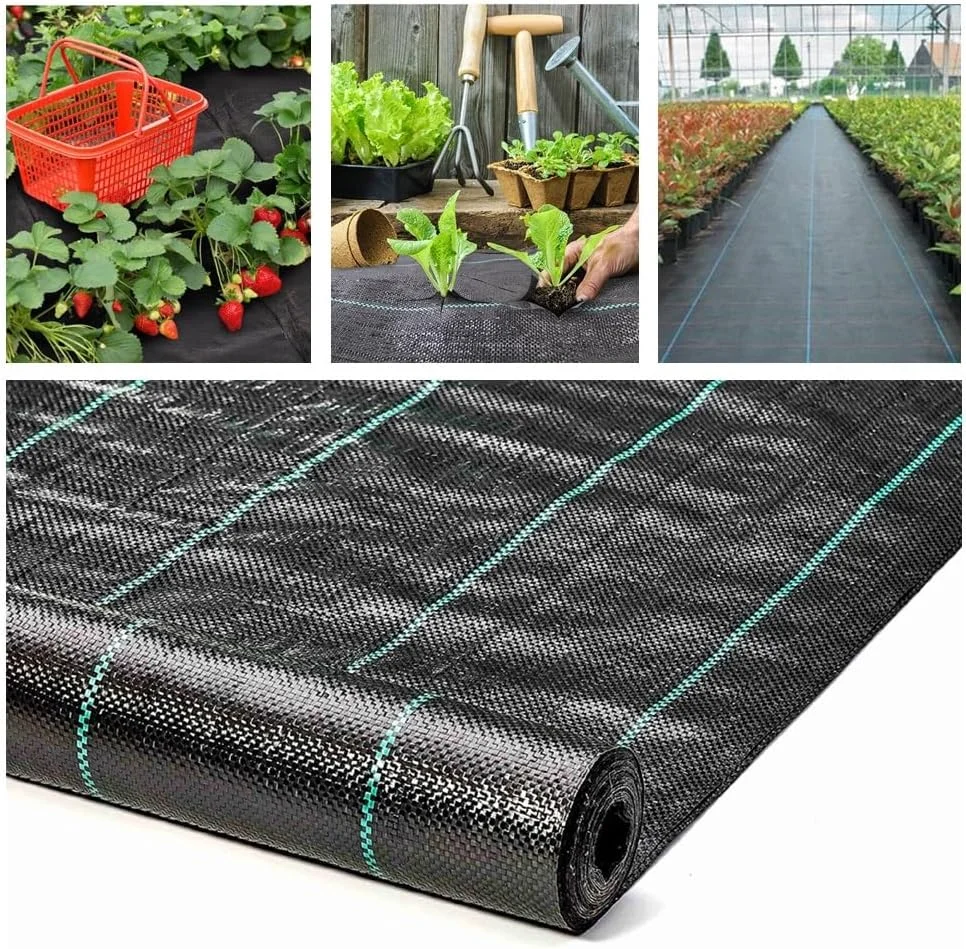 Weed Film, Garden Landscape Fabric, Weed Proof Cloth, Strong Breathable Plastic Covering, Thick and Durable Floor Covering Pad