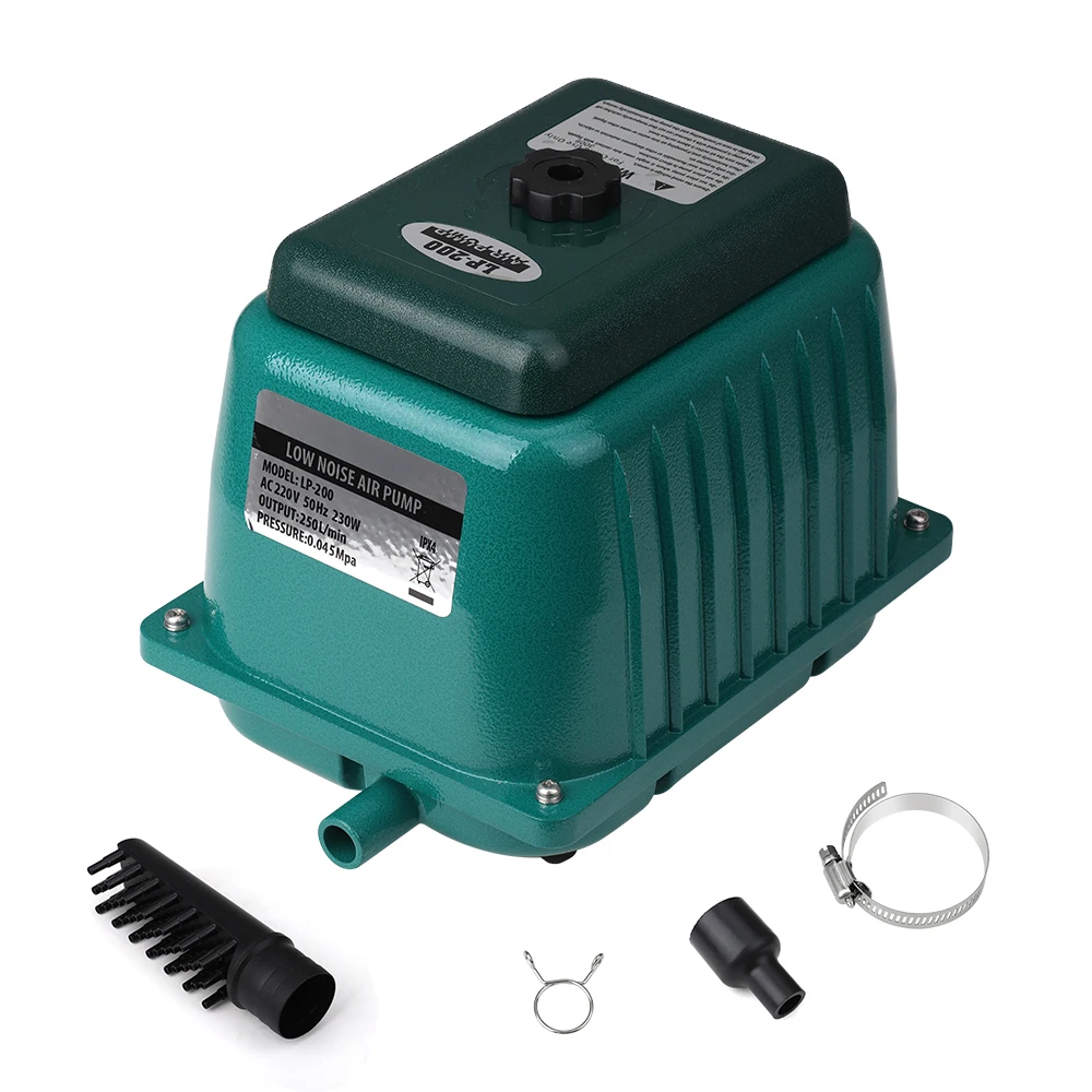 Air Pump of Fish Tank LP 200 High Pressure Mute Fish Tank Seafood Breeding Aerator Air Pump Pond Breeding Aerator