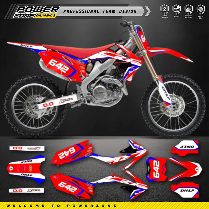 Powerzone Motorcycle Graphic Decal Stickers Kits For Honda CRF450 CRF450R 2009 2010 2011 2012 CRF250 CRF250R 2010-2012 2013 96