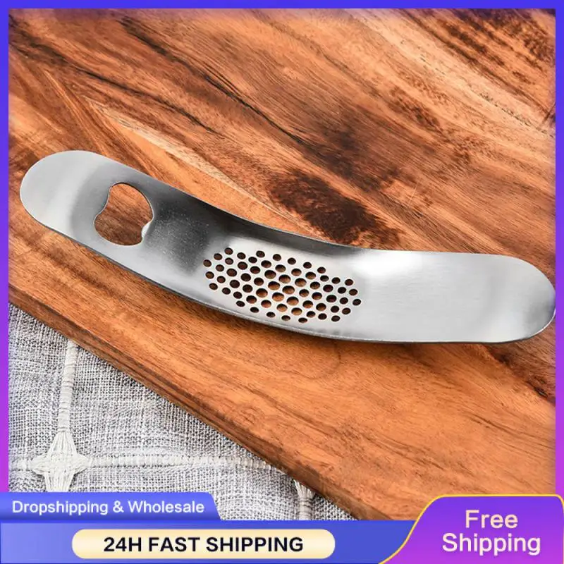 Arc Garlic Press Press Garlic & Uncork Uniform Bottle Opener Ginger Grinder 304 Stainless Steel Multifunction Ginger Grater