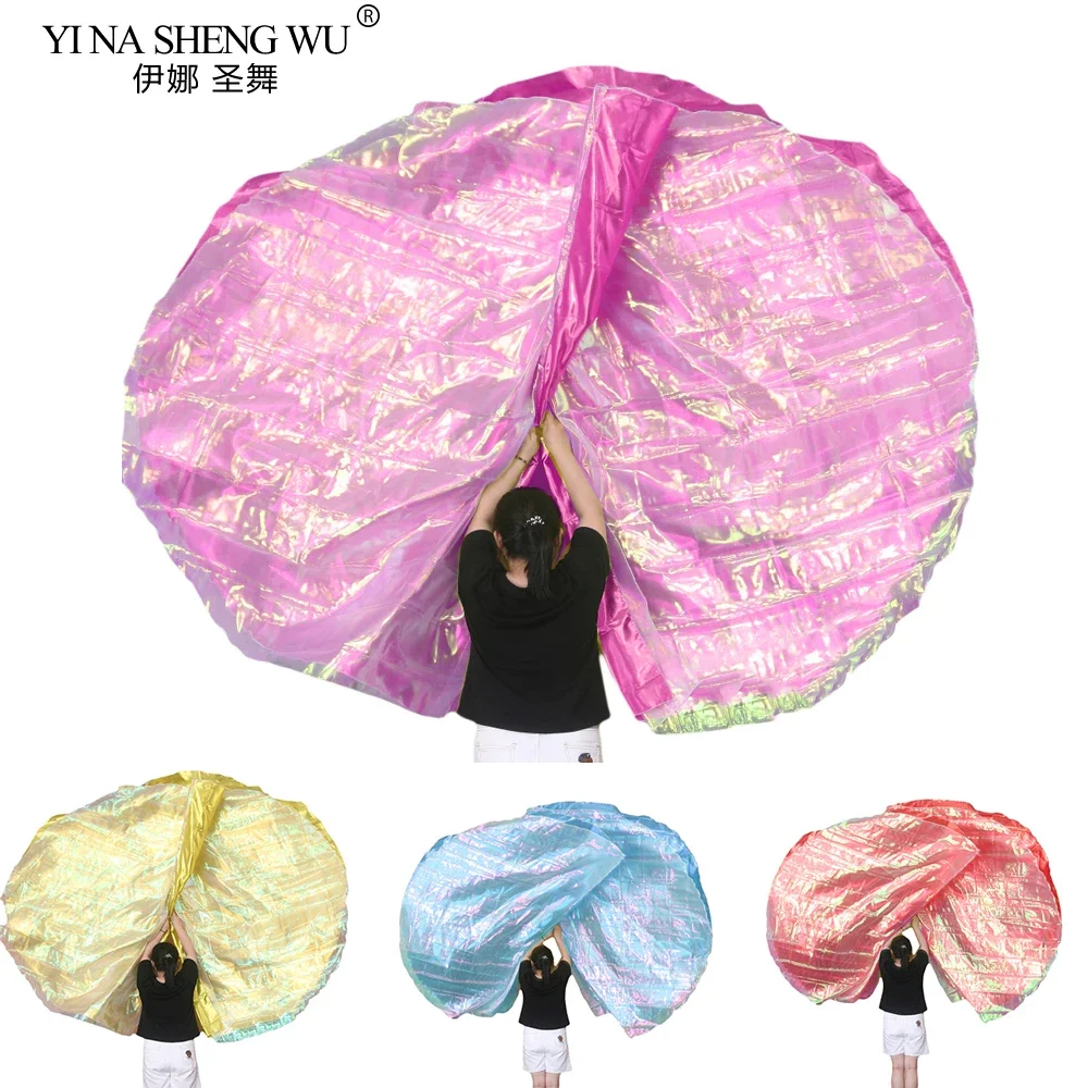 طبقة مزدوجة العلم الرقص الشرقي الدعائم الرقص الكنيسة أزياء مسرحية 190x140 سنتيمتر الثناء العلم متعدد الألوان مع عصا تلسكوبية