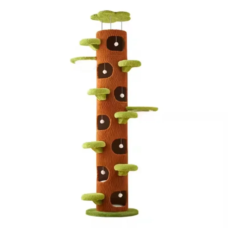 Modern and Classic Large Cat Rack with Sisal Toys Non-Solid Wood Hemp Scratcher and Tree Tower Luxury Cat Supplies