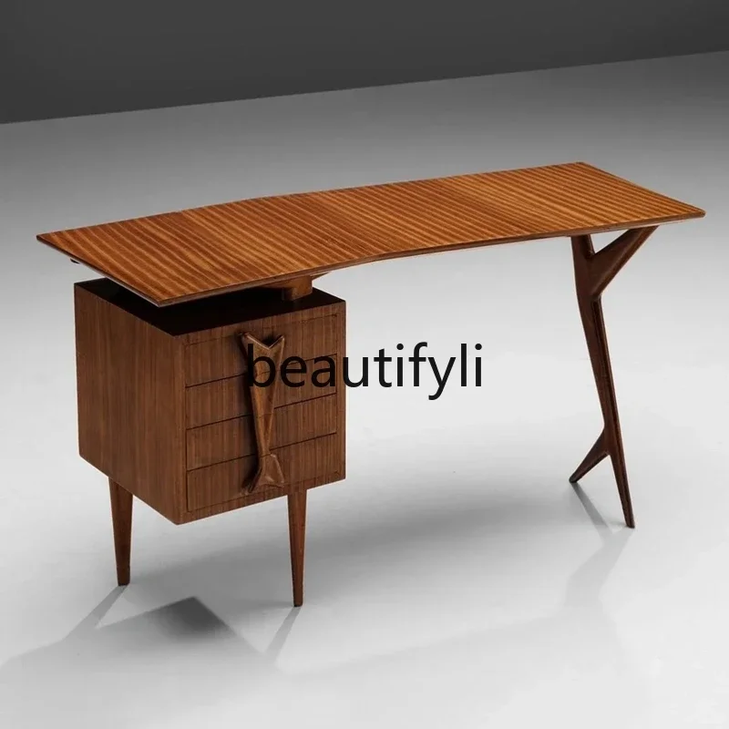 

zq1Medieval solid wood desk writing desk retro wind all solid wood desk