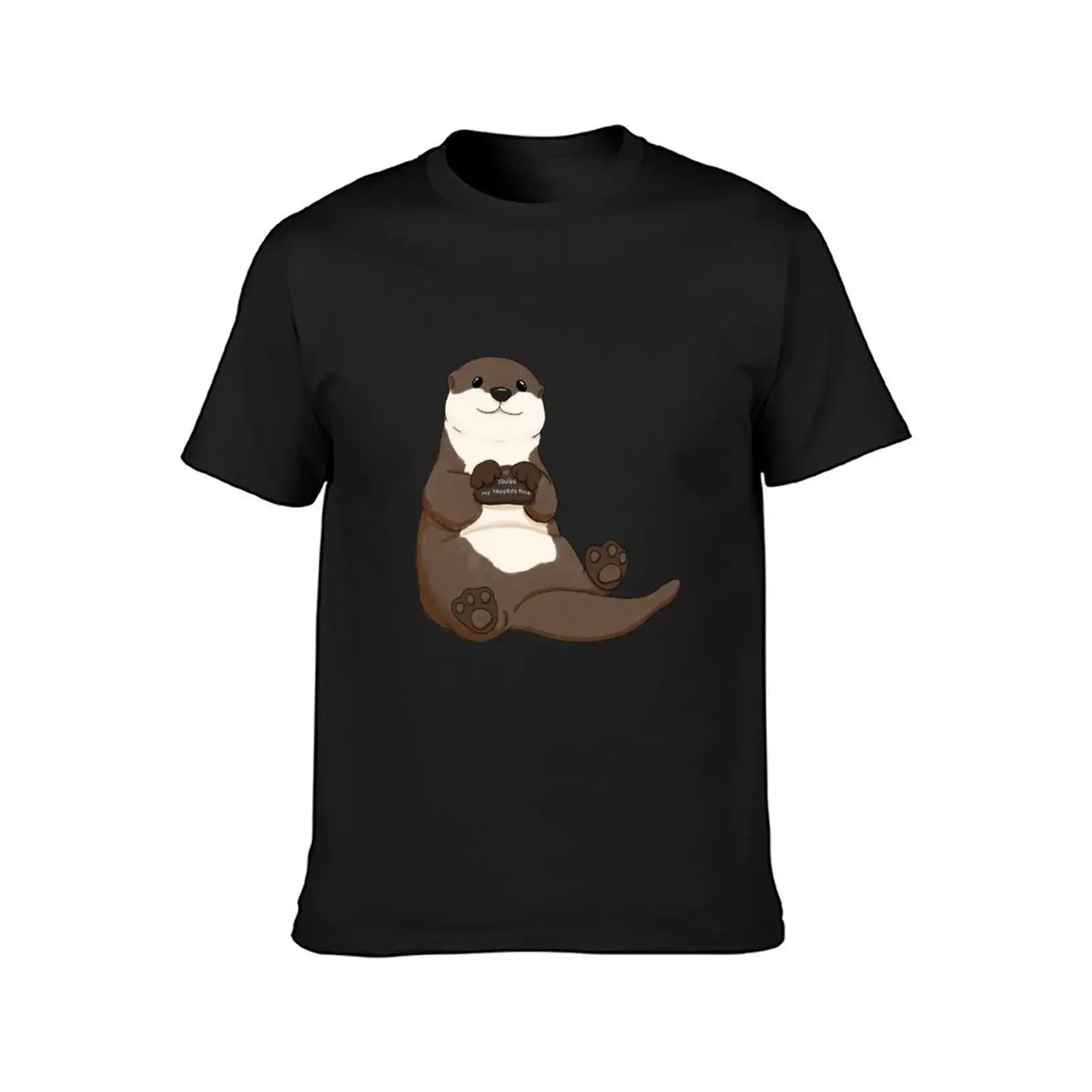 Cute You're My Favorite Rock Otter T-Shirt essential t shirt for a boy boys whites cute tops clothes for men