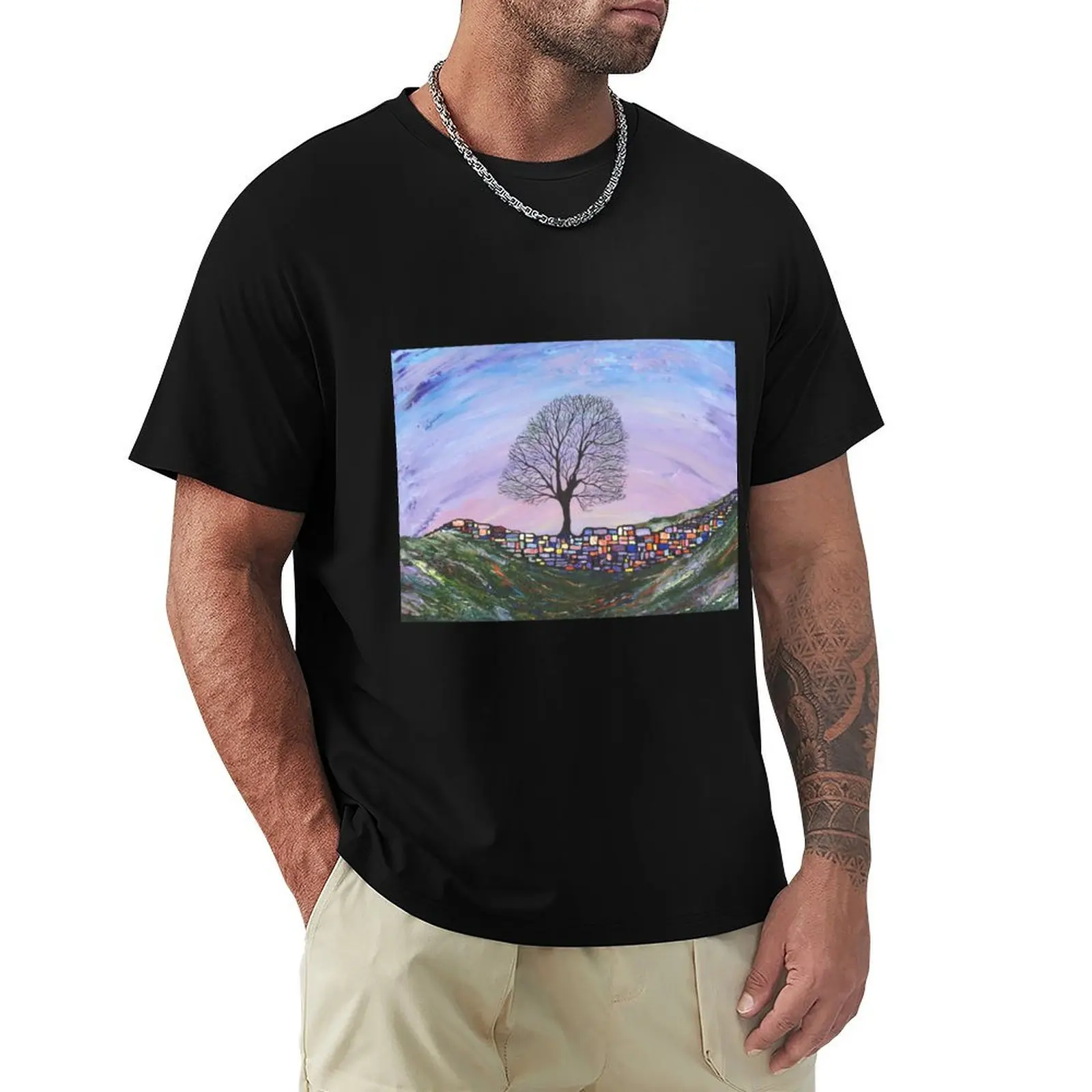Sycamore Gap- Camiseta Hadrians Wall, camisa básica ligera de manga corta