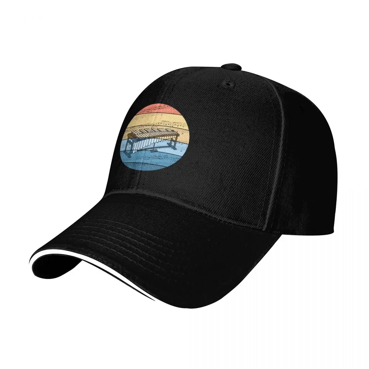 Vibraphone Music Notation Vibraphonist Percussionist Musician Baseball Cap Men Women Casual Summer Sport Sun Cap
