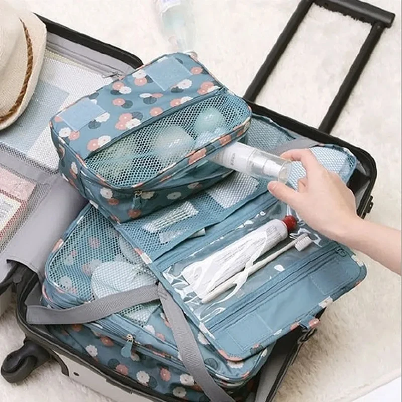 Travel Cosmetic Bag Big Capacity Hanging Beauty and Makeup Bag Neutral Multifunctional Storage Organizer  Storage Wash Pouch