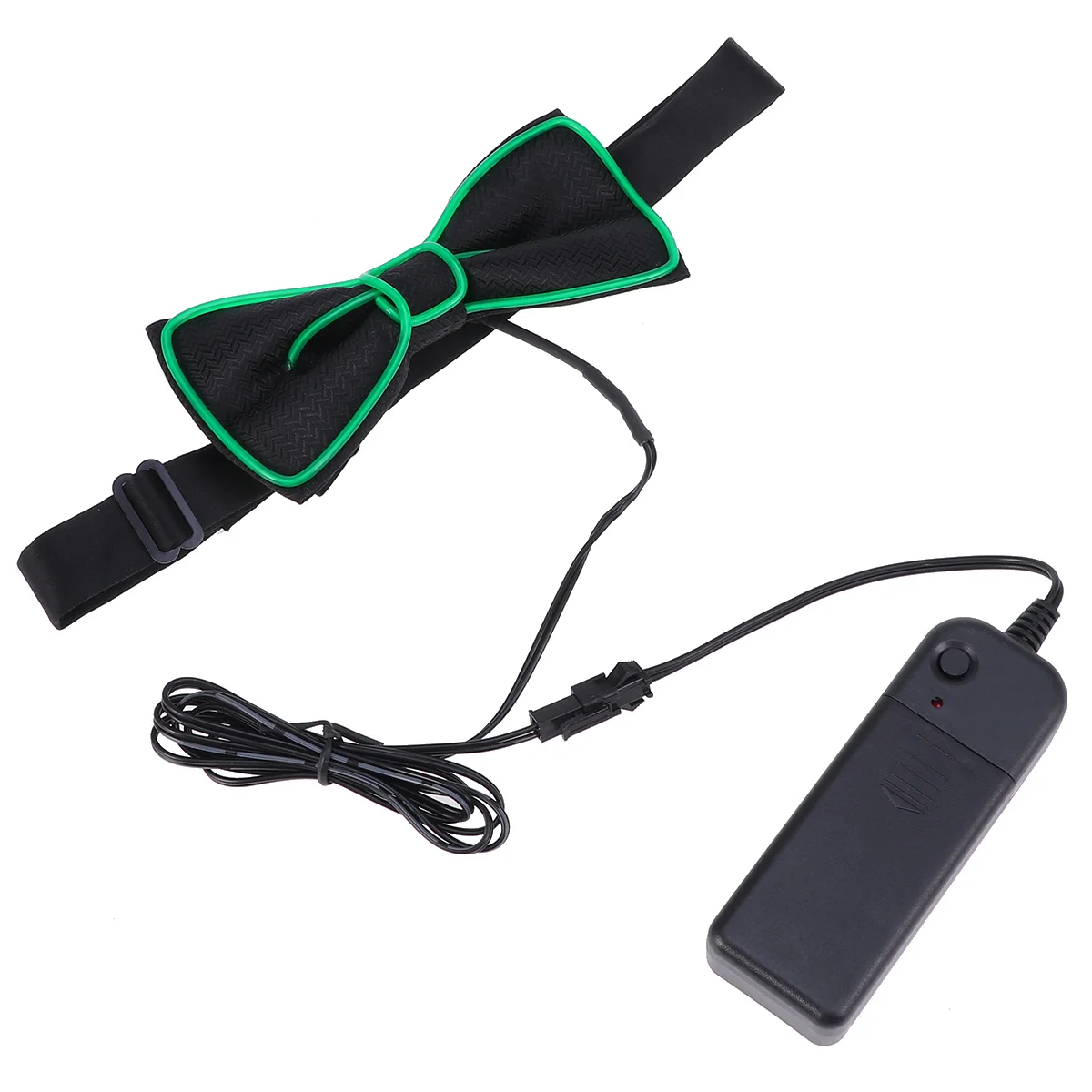 

Party Flashing Bow Tie Dark Green LED Glowing Bow Tie Collar Great for Holiday Costume Party Performance Accessories