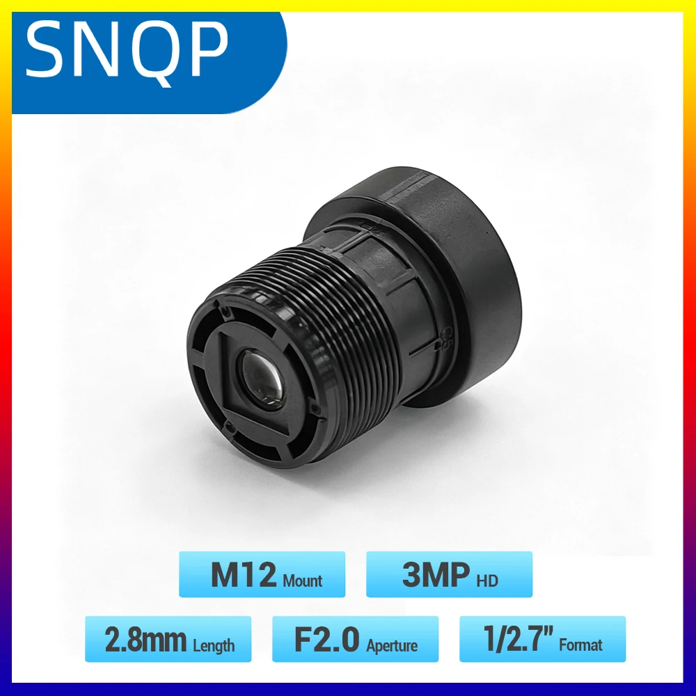 SNQP M12 2.8mm Fixed IRIS Lens Replacement for Security Surveillance CCTV Camera