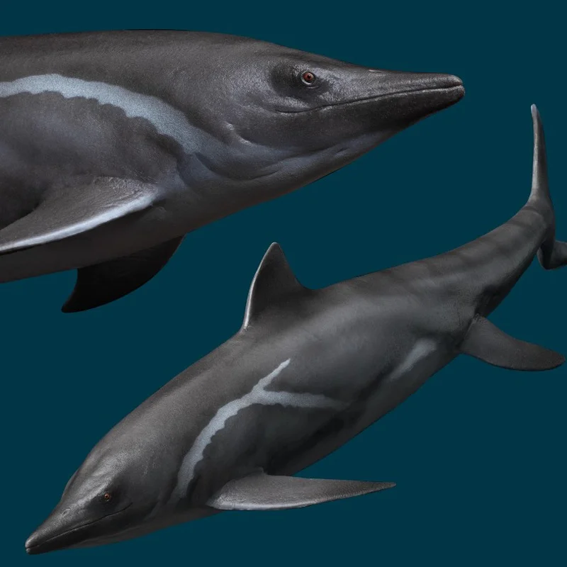 Dinosaurier-König-Modell 92, Ichthyosaurier-Wachstumsbegleiter, Actionfigur, statisches Tiermodell, Ornament, Sammlung, Geschenk, echt auf Lager