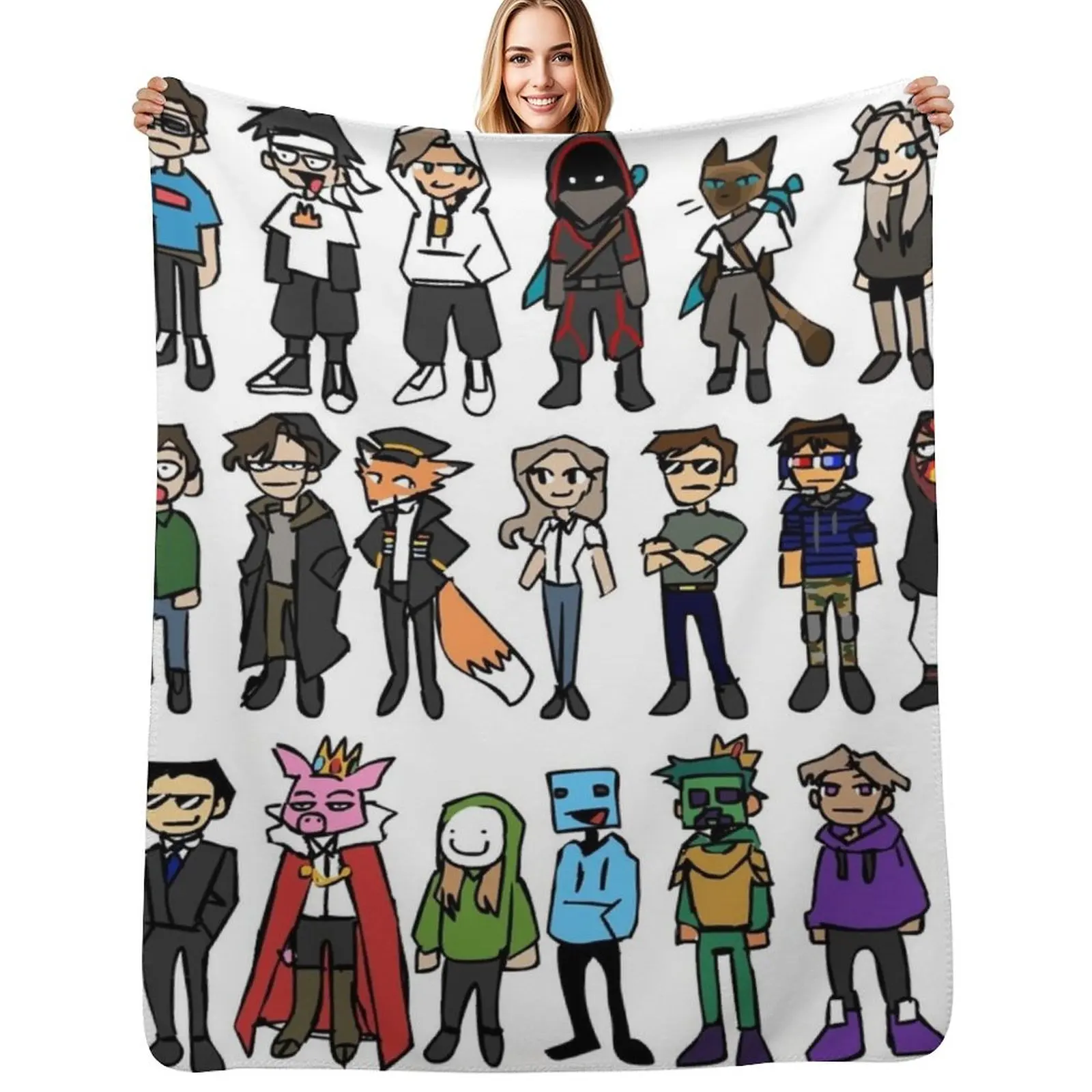 

Dream Smp Throw Blanket Wrinkle Resistant Lightweight Blanket