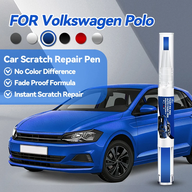 

Новинка 2026: Карандаш для ремонта лакокрасочного покрытия автомобиля, средство для удаления царапин, DIY аксессуары для авто, черный, для Volkswagen Polo, белый, LC9A, красный