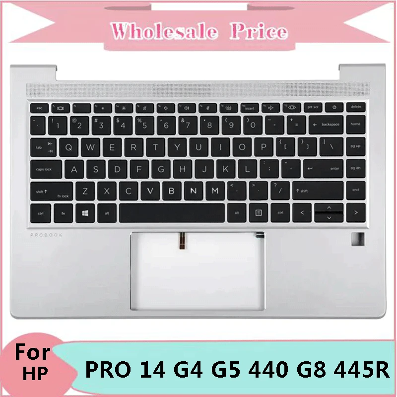 

New Original For HP ZHAN 66 PRO 14 G4 G5 445 440 G8 445R Laptop Palmrest Case Keyboard US English Version Upper Cover