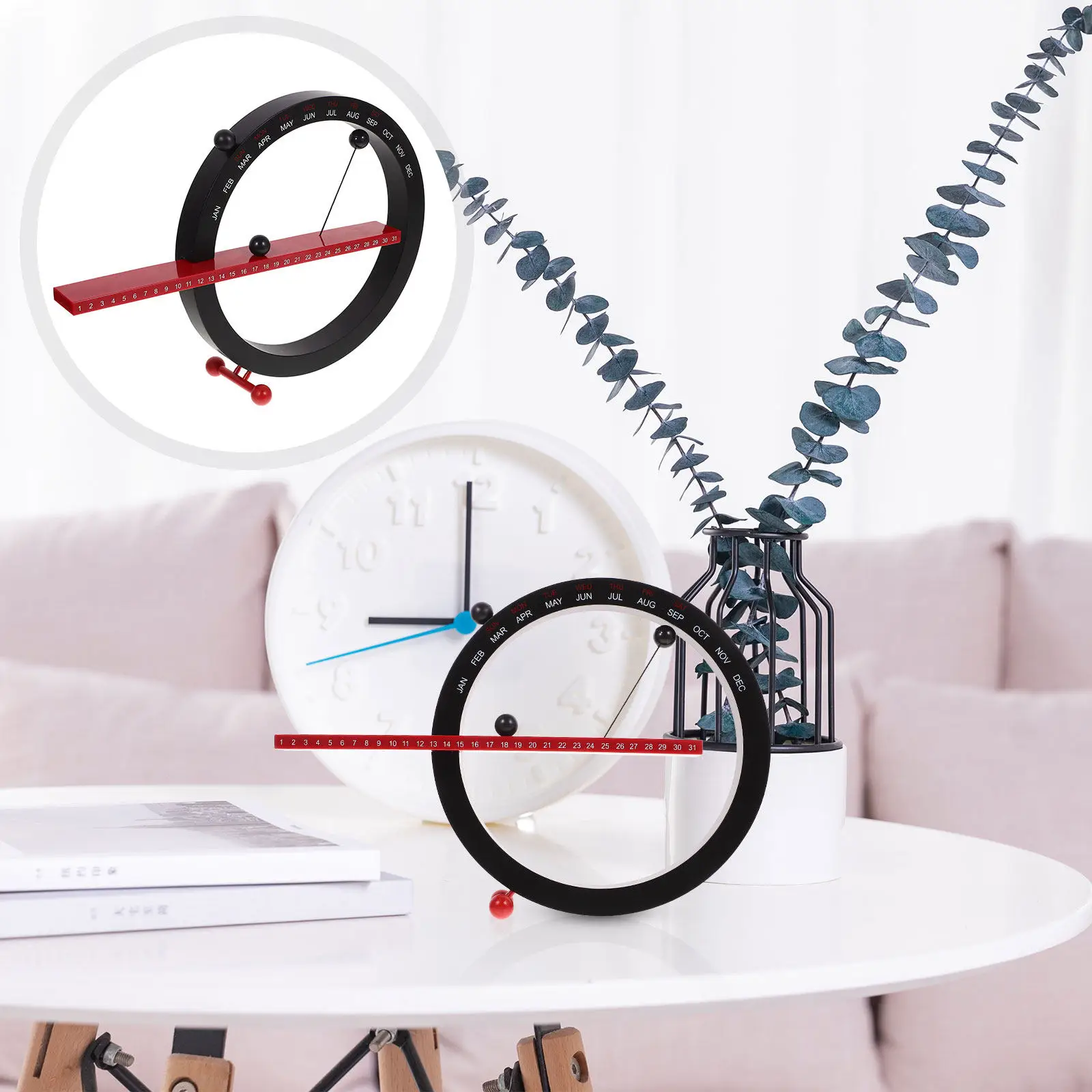 

Магнитный настольный календарь (1 шт.), креативное украшение для дома и офиса, функциональный магнитный календарь для гостиной, кабинета, спальни