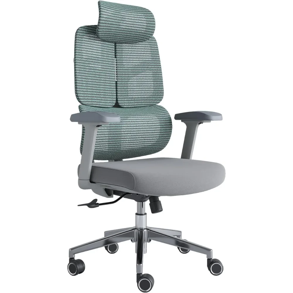 كرسي مكتب مريح 500 رطل كرسي مكتب شبكي منزلي كراسي مكتب ألعاب مريحة قابلة للتعديل 90-125 °   إمالة الكمبيوتر المتداول