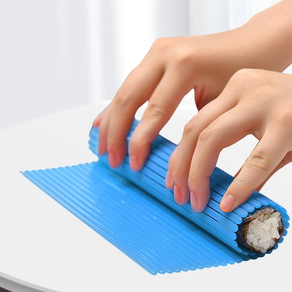 

New Sushi Rolling Mat Non-Stick Sushi Making Tool Japanese Plastic Sushi Rolling Maker Homemade DIY Sushi Plate Mat