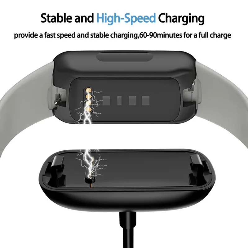 

USB Charger For Fitbit Inspire 3 Fitness Tracker Replacement Charger Cradle Dock For Fitbit Inspire 3 Charging Cable Cord Clip