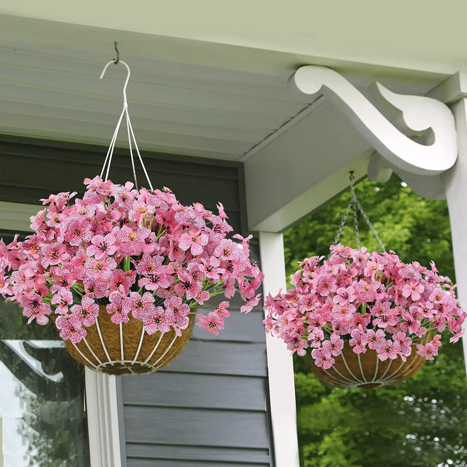 Künstliche Frühlingsgras-Veilchen verblassen nicht, 35 cm, Kunststoffpflanzen, Outdoor-Gartendekoration, künstliche Blumen, Familienparty-Dekoration – Detail 10