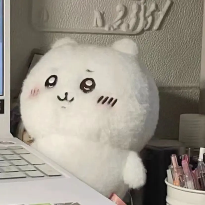 Chiikawa plush toy keychain bag charm plush Usagi long-haired soft doll fun cute toy holiday gift for girlfriend view 2