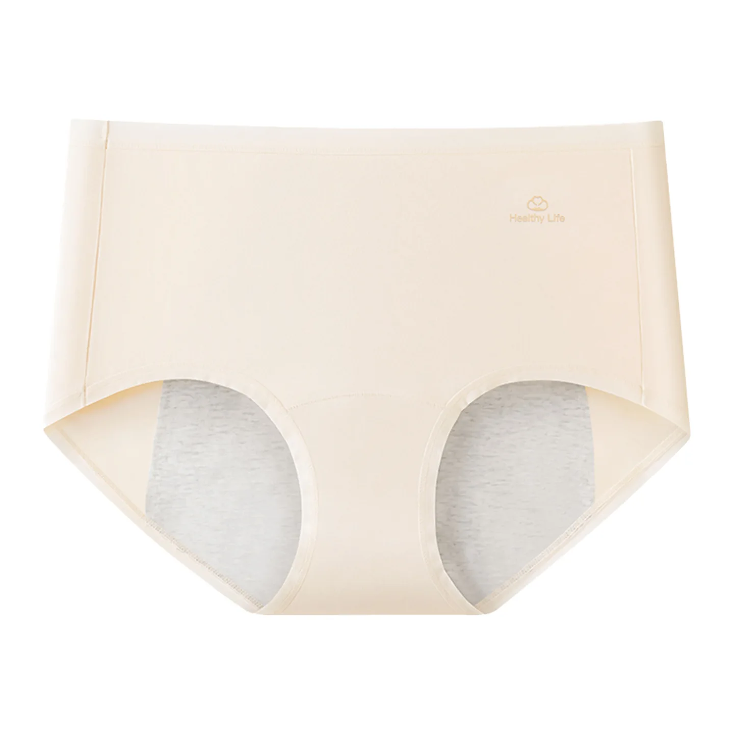 

Женские физиологические трусы с высокой талией из чистого хлопка, треугольные, для критических дней, трехслойные, с защитой от протеканий.