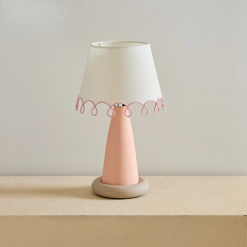 Pink girl color matching desk lamp, holiday gift bedroom bedside atmosphere lamp c