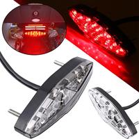12V 15 LED Motorcycle Brake Stop Running Tail Light Rear Parking Lamps Waterproof For ATV Dirt Bike Universal Red Taillight N0T0