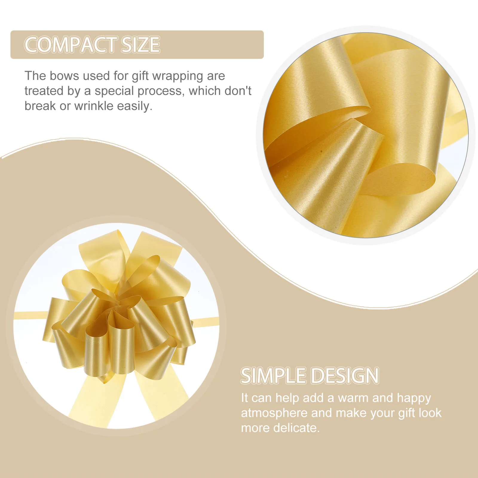 

20 Pcs Gift Bows Pull Ribbon Present Wrapping Bowknots Flowers Decor Gift Box Plastic Flower Wedding Christmas Birthday Party