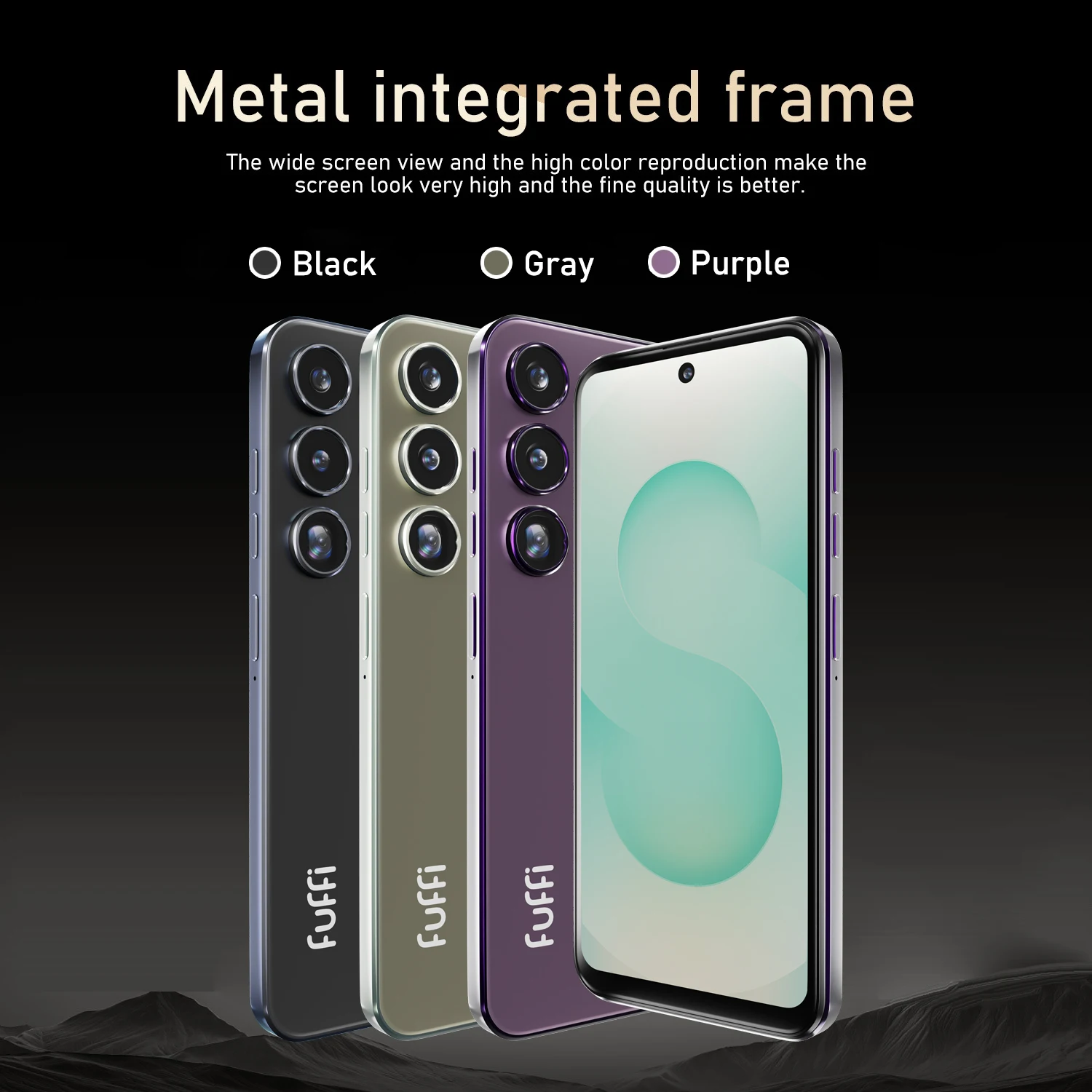 Smartphone Global Version S24 Pro Android 4300mAh 12GB RAM 512G ROM Telefone de 6.56 polegadas 720x1612HD 24MP+48MP Rede 4G