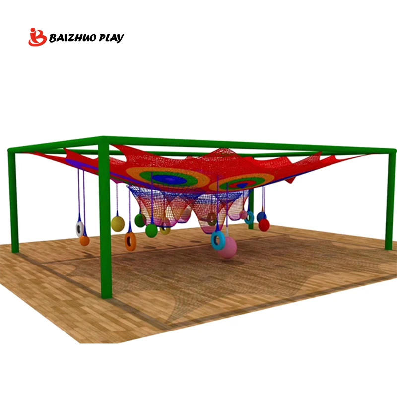 Commercial Safety Children Amusement Park Game Rainbow Climbing Net Kids Love Play Toys Kindergarten Equipments For Sale