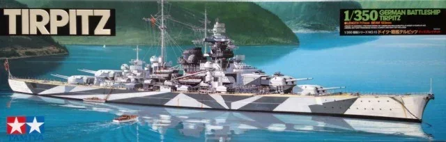 TAMIYA Assembled Ship Model Kit 78015 German Tirpitz Battleship 1/350