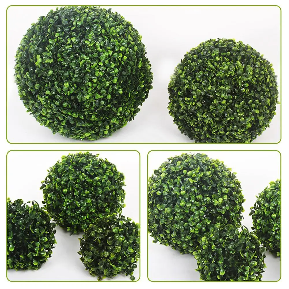 Artificial Plant Topiary Ball Decorative Balls For Garden Party Wedding Home Decor Garden Decoration Outdoor Artificial Boxwood