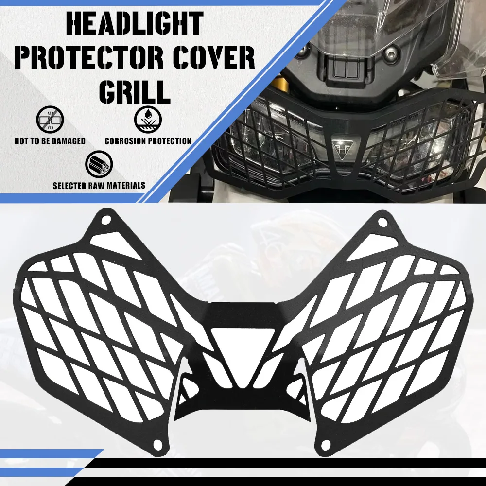 

For Tiger 900 RALLY PRO Tiger 900 GT PRO TIGER 2020-2023 Headlight Protection Cover Grill Motorcycle Stainless Steel Accessory