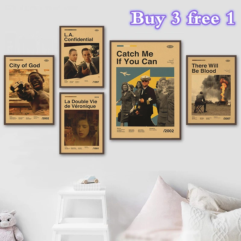 Classic Movies The 2000s to 2010s era Kraft Paper Poster Vintage Aesthetic Home Room Cafe Bar Art Wall Decor Painting