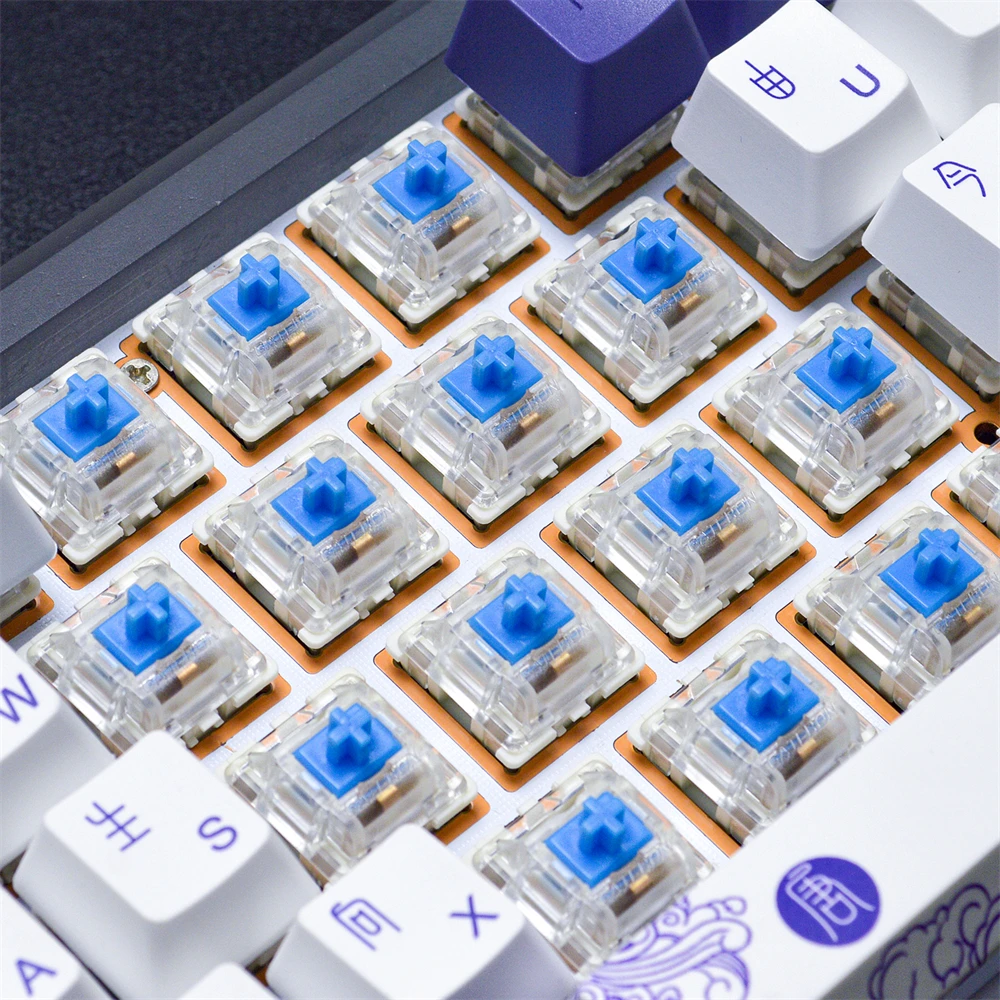 

3 PIN Blue Gateron Switches for Mechanical Keyboard RGB Silent Clicky Linear Tactile Compatible Cherry MX KS-9