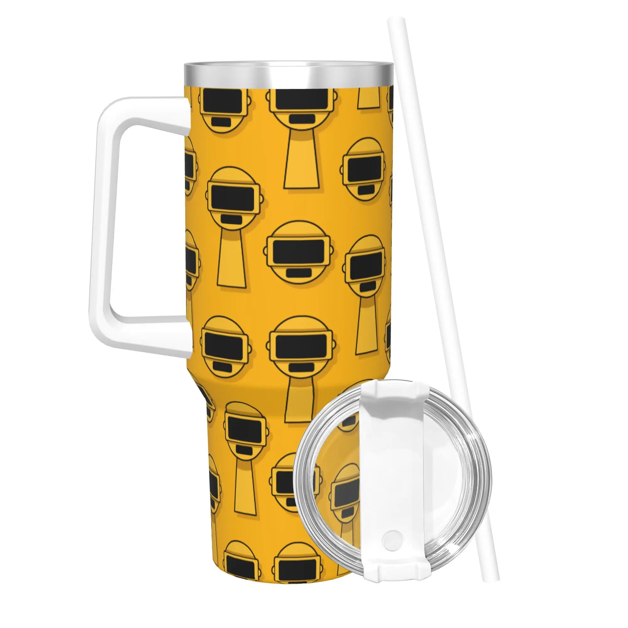 40OZ Stainless Steel Tumbler Cartoon Sprunki Game Thermal Cups  Portable Cold Drink Mugs Cup Travel Water Bottle