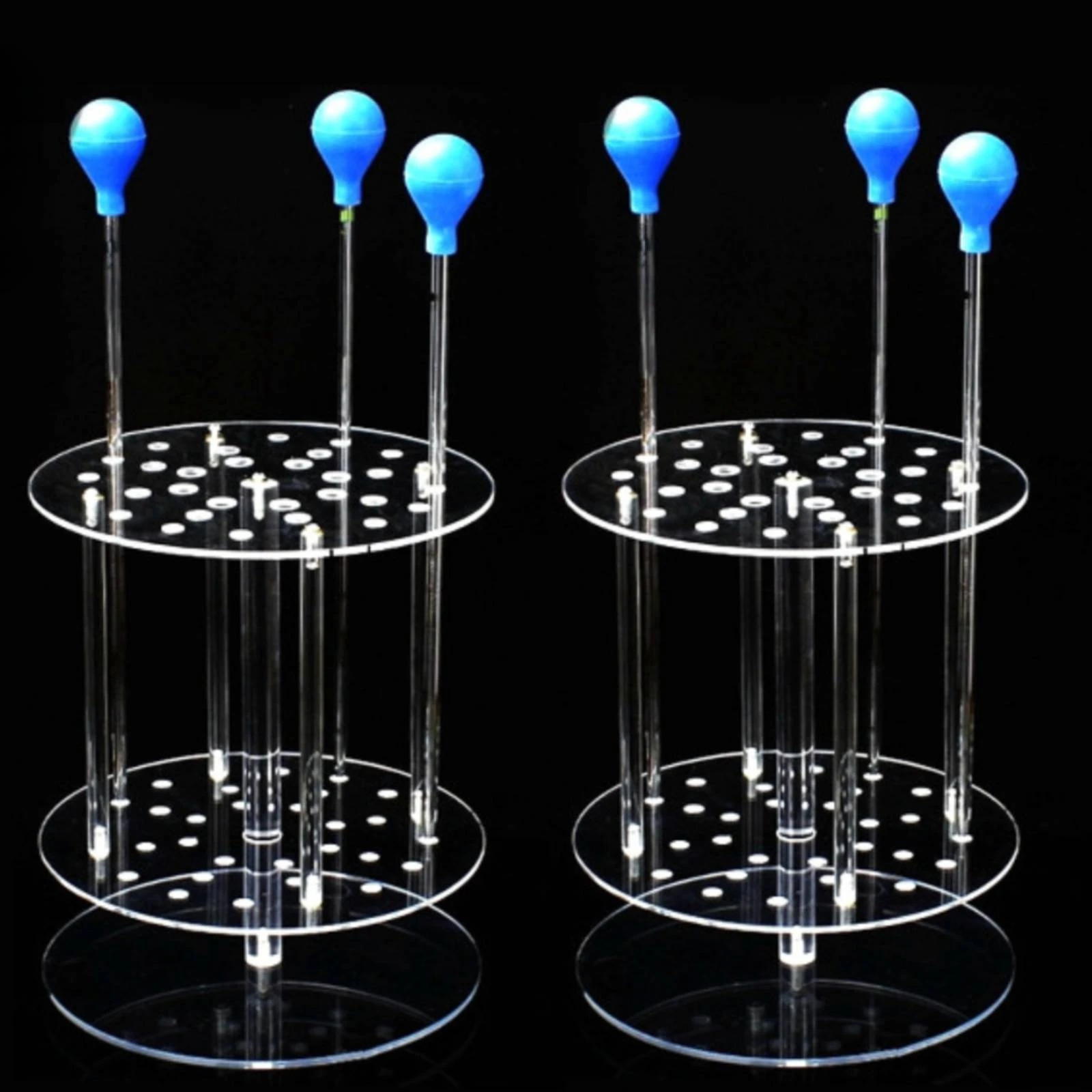 Acrylic Pipette Rack Clear Pipette Rack Laboratory Organizer Long-Lasting Stable for Scientists, Laboratory, Research Bench