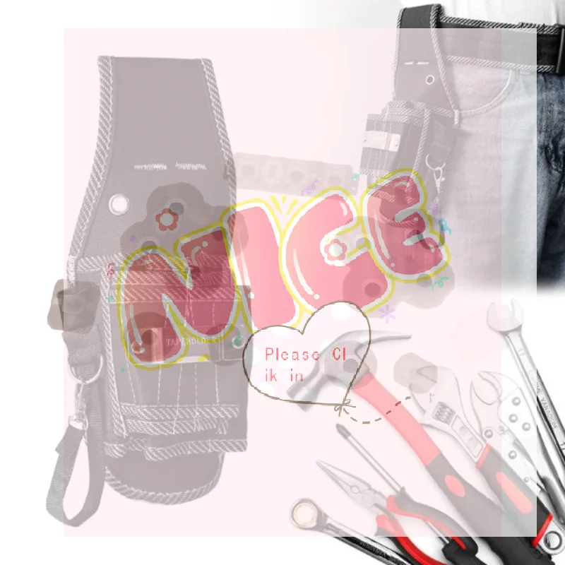 【BA】9 In 1 Tool Belt Screwdriver Utility Kit Holder Top Quality Nylon Fabric Tool Bag Electrician Waist Pocket Pouch Bag