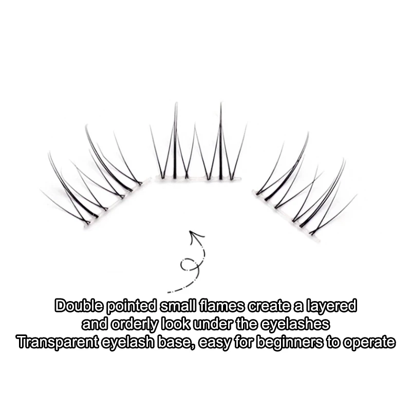 120Pcs Multi-styles Individual Lower Eyelash Natural Comic Eye Cluster Eyelash Extensions False Cluster Volume Eyelash