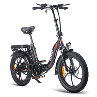 Fafrees F20 Folding Electric Bicycle 250W 36V 16Ah Removable Battery 20 inch MTB Mountain Bike Outdoor Fat E-bike for Adults