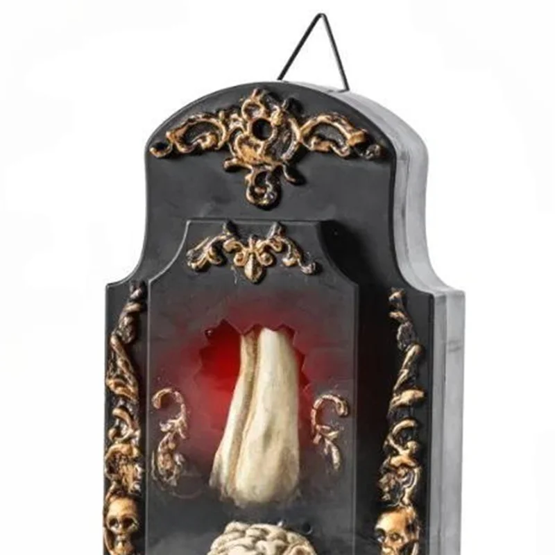 【RECOMENDAR】Sound Touch Sound Induction Halloween Funny Doorbell Door Lock Light Ghost House Site Layout