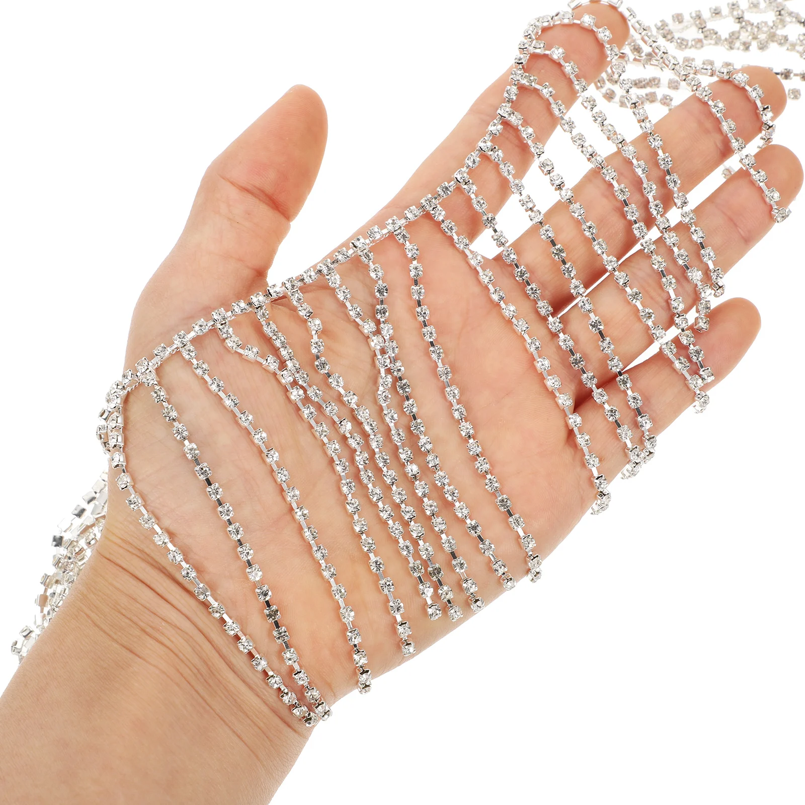 

Exquisite Rhinestone Tassel Chain Diy Fringe Trim For Clothes Jewelry Craft Sewing Accessory Rhinestone Ribbon Tassel Chain Diy