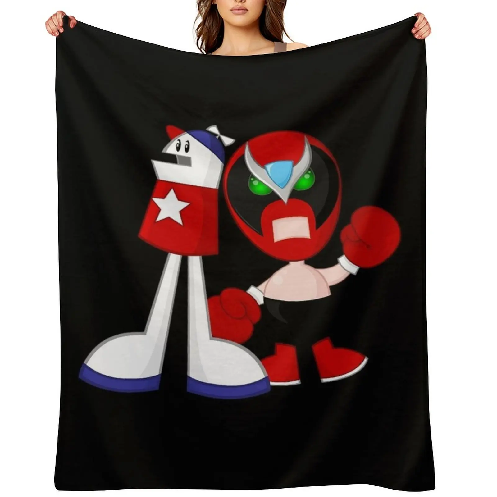 

Homestar Runner And Strong Bad Funny Throw Blanket Luxury Brand blankets and throws Cute Plaid Sofas Blankets