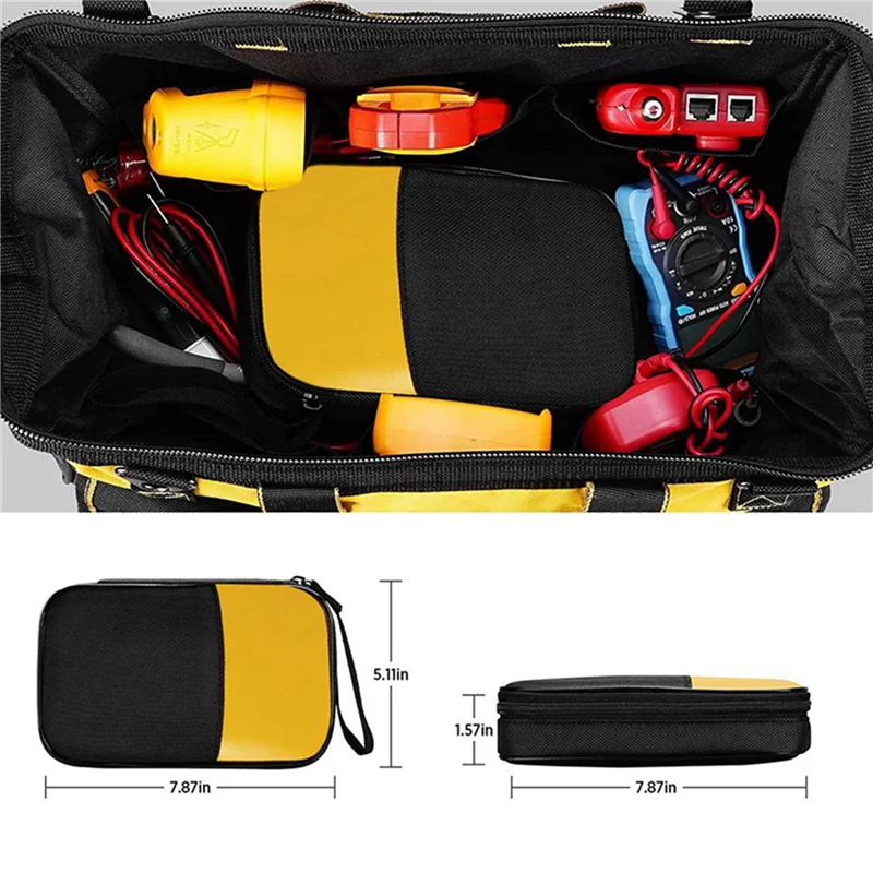 AC88-2X Soft Tool Carrying Case For 117/116/115/114/113 Digital Multimeters 62 Max And More, With Smooth Zipper