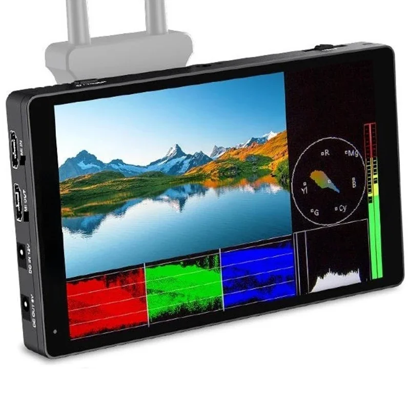 7 Inch 3D LUT Touch Screen F970 External Power and Install Kit 4K HDM DSLR Camera Field Director Monitor