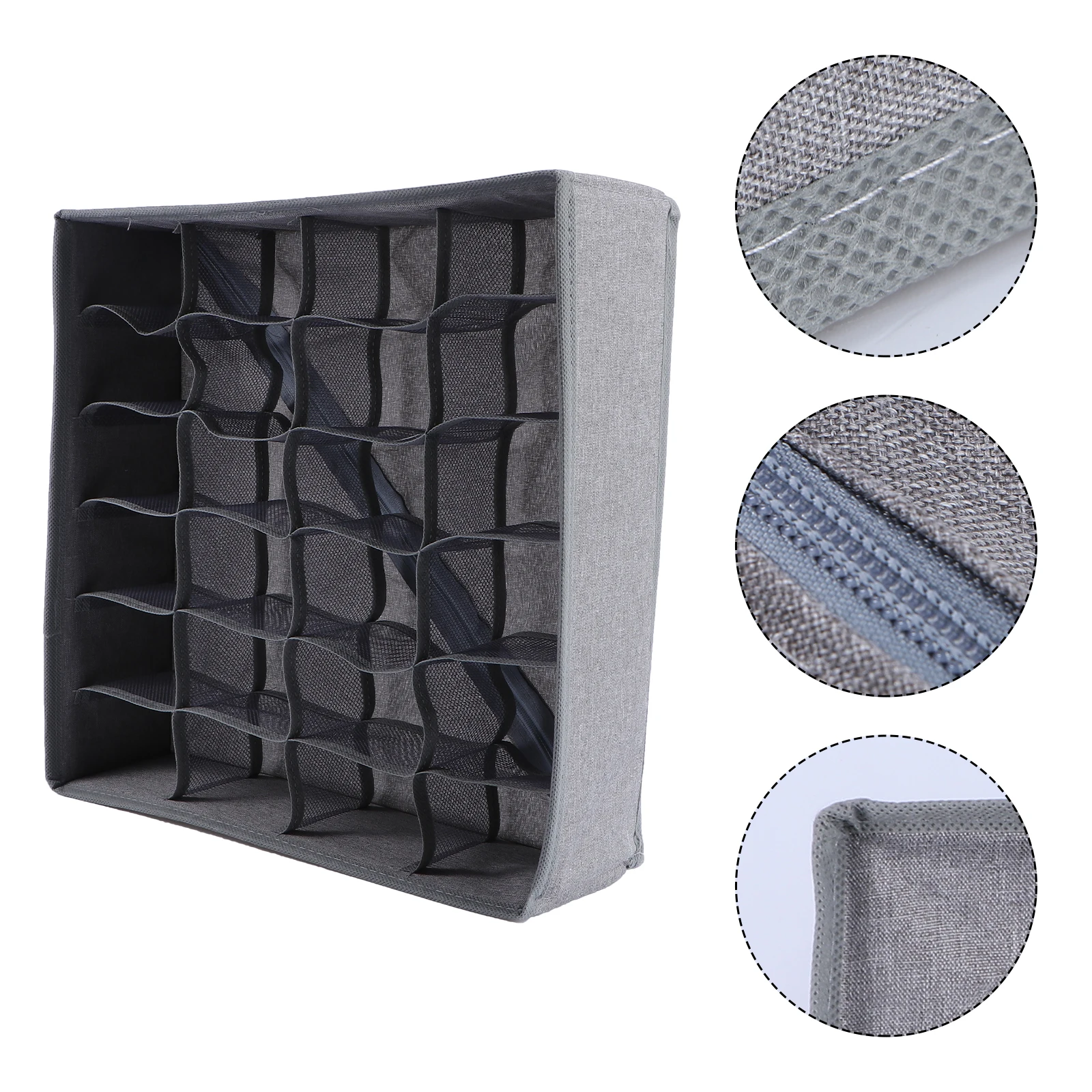 

Sock Storage Box Multi Compartment ganizer Container High Class Material Household Dormitory Clothes Storage Solutions