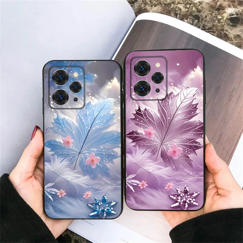 

Dreamy maple leaves For Redmi Note 9 9S 10 11 12 12S 13 Pro+ Plus 5G India 14 Pro 4G Global 14S 13C 14C TPU soft phone case