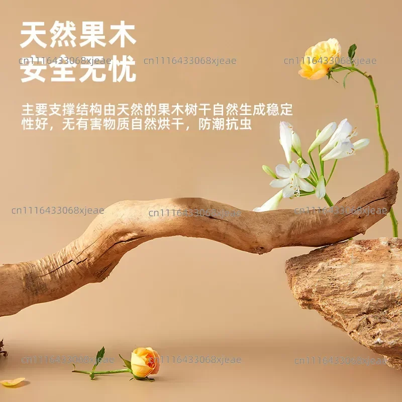 Natural solid wood cat climbing frame cat tree integrated household cute flower nest fruit wood tree trunk frame cat