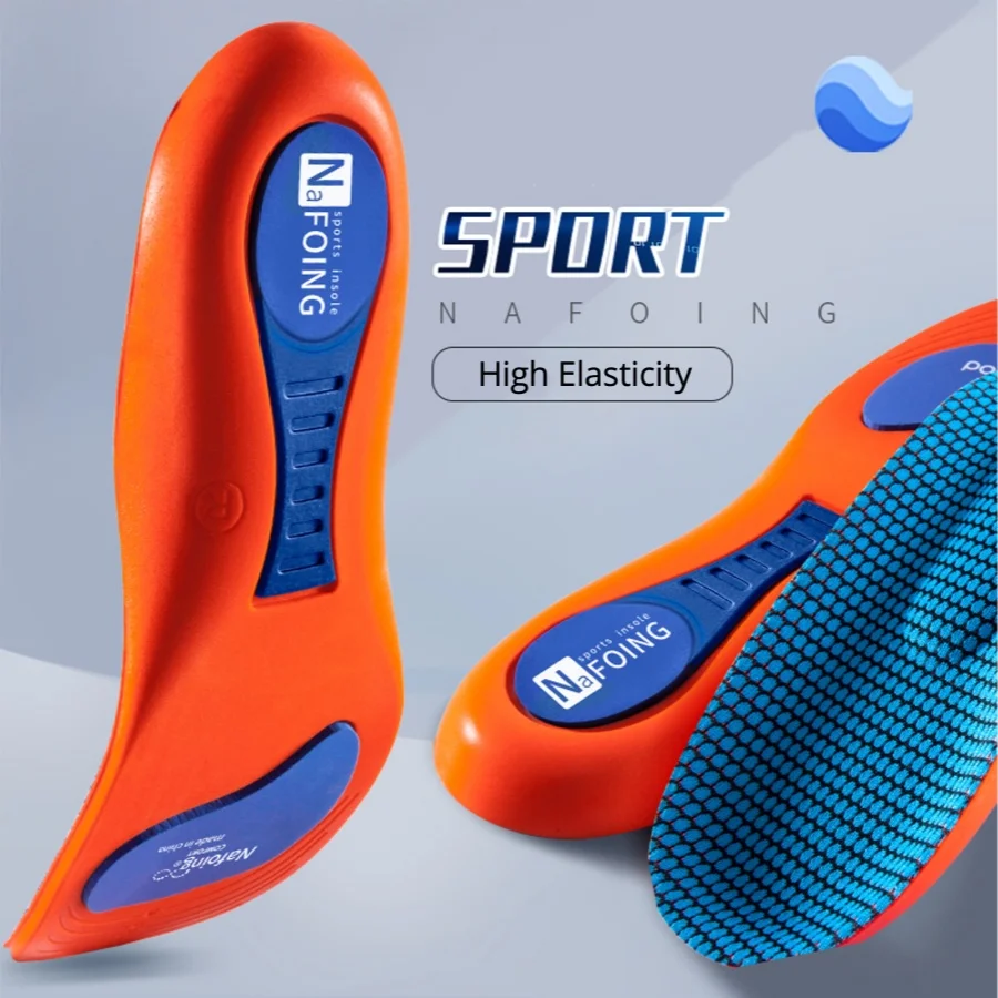 Orthopedic Insoles for Feet Sport Shock-absorbing Insole for Shoes Arch Support Plantar Fasciitis Templates Pads Men Women Sole